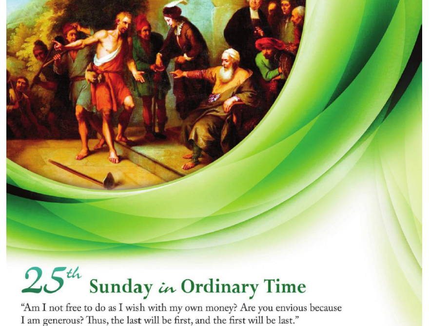Bulletin for the 25th Sunday in Ordinary Time