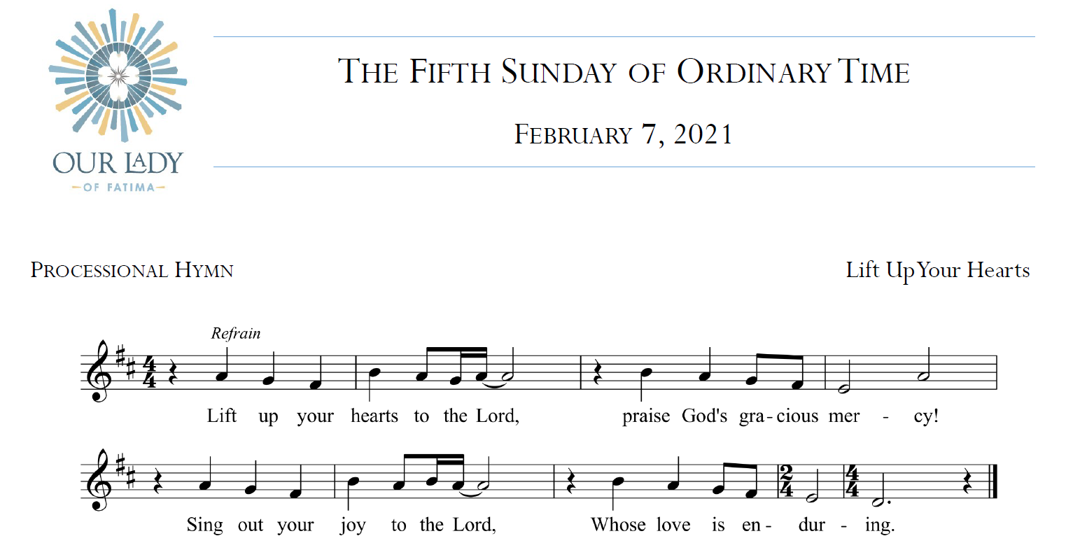 Worship Aid for February 7, 2021