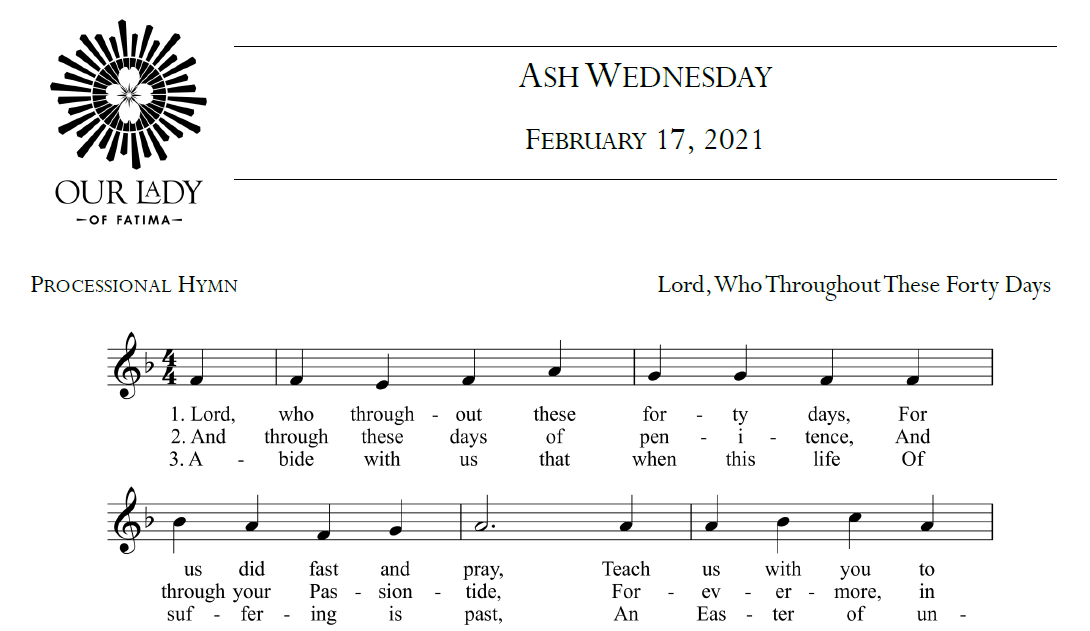 Worship Aid for Ash Wednesday