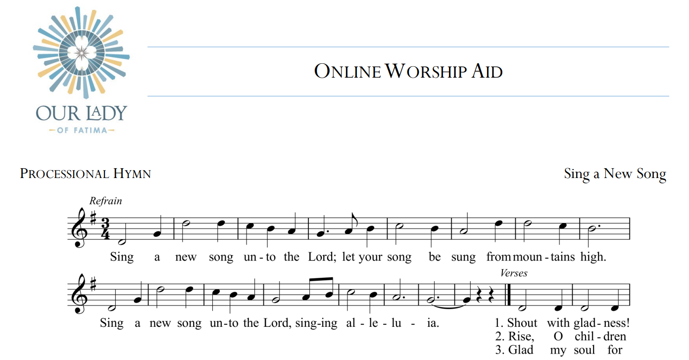 Worship Aid for Sunday, May 30